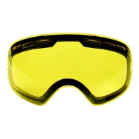 LOCLE Double Layers UV400 Anti-fog Ski Goggles Lens Brightening Lens For Weak Light Applicable to GOG-201/S-3100 (Only Lens) 1