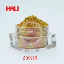 Пудра хамелеон, волшебный пигмент, изменение цвета пигмента, цветной порошок с зеркальным эффектом, товар: 509OR, цвет: желтый/красный, размер: 30-120micron, вес: 10 грамм