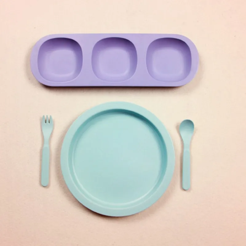 New 100% bamboo fiber kid tableware set of 5 pcs feeding set dinnerware excellent Nordic wind baby printing Child Tableware kids New 100% bamboo fiber kid tableware set of 5 pcs feeding set dinnerware excellent Nordic wind baby printing Child Tableware kids