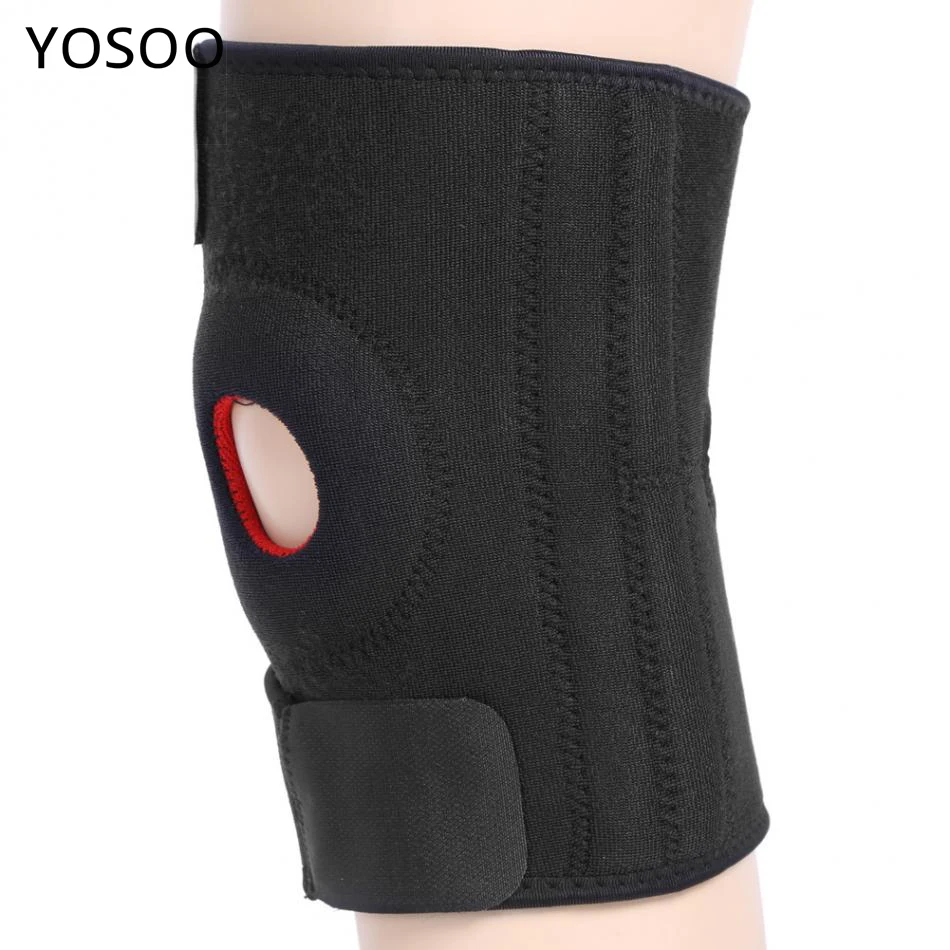 

Posture Corrector Durable Knee Brace Supports Breathable Anti-slip Protector 2 Hook and Loop Straps Knee Pad For Men Women