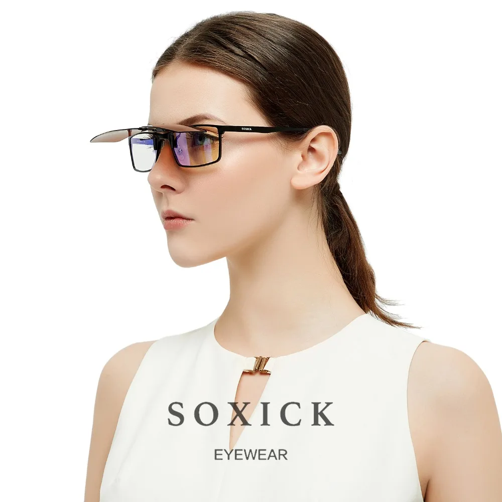 Soxick Women Sunglasses Anti-Blue Fashion Unisex Men UV400 Polarized Glasses Anti-Glare Eyeglasses Clip Brand Design Lightweight Soxick Women Sunglasses Anti-Blue Fashion Unisex Men UV400 Polarized Glasses Anti-Glare Eyeglasses Clip Brand Design Lightweight