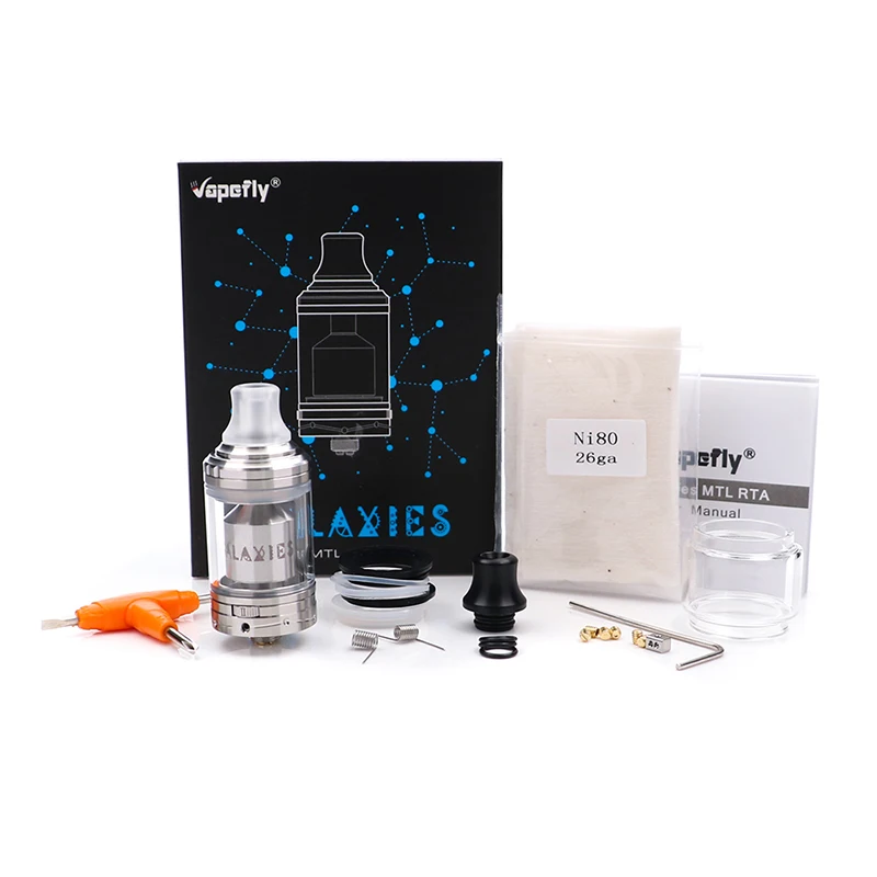 Vapefly Galaxy MTL RTA 3 мл/5 мл емкость Galaxy MTL RTA 8 контроль воздушного потока приносит лучший вкус против Berserker MTL