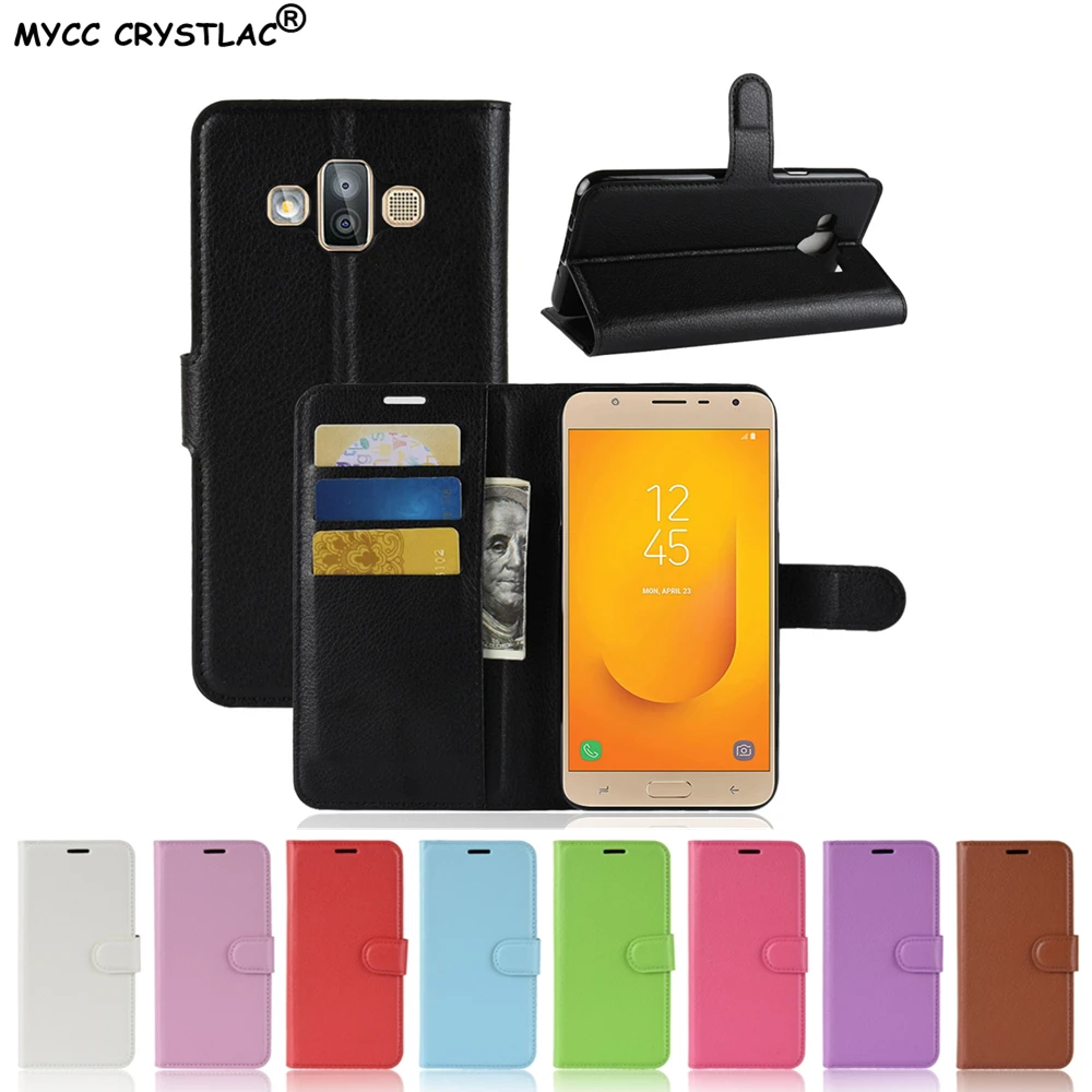 

For Samsung Galaxy J7 Duo 2018 Case Flip Luxury PU Leather Phone Case For Samsung Galaxy J7 Duo J720F J720 SM-J720F Case Cover
