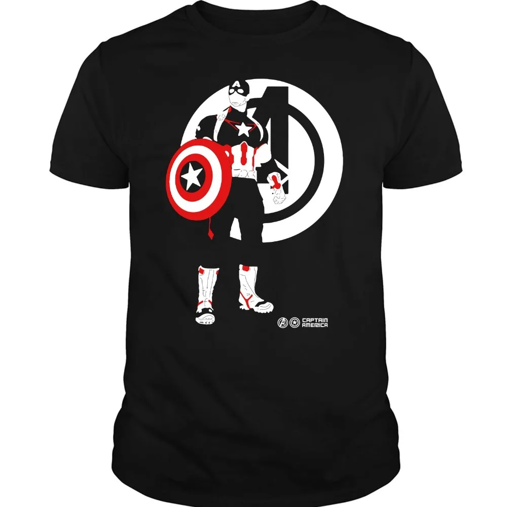 Футболка Steve Rogers футболка Captain America'S Shield Новые повседневные мужские футболки