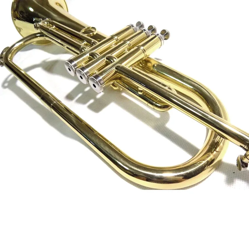 Bb Flugelhorn с оболочкой мундштук желтый латунный флюgelhorn музыкальные инструменты|brass