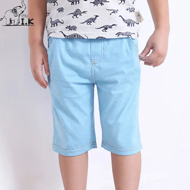 Children Boys Summer Shorts Solid Cotton 2018 Fashion Blue Cotton Baby