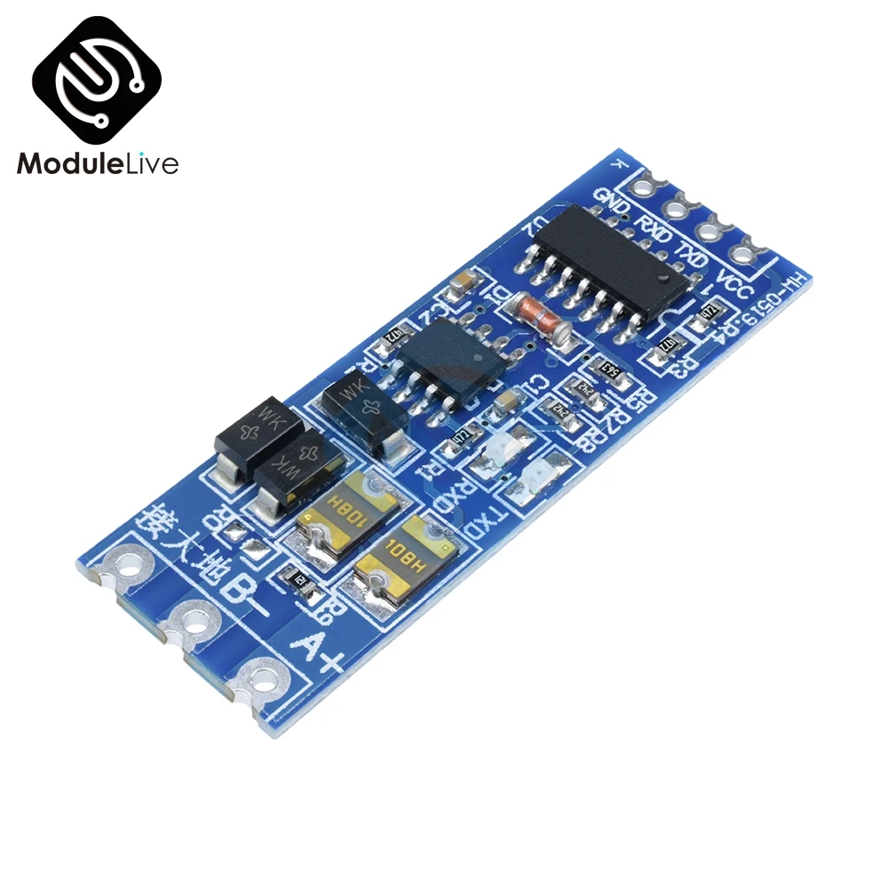 

TTL Turn To RS485 Module Hardware Automatic Flow Control Module Serial UART Level Mutual Conversion Power Supply Module 3.3V 5V