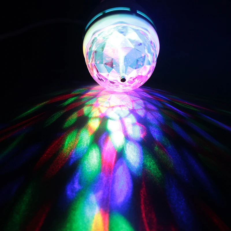 Lâmpadas Led e Tubos bola de cristal de luz Specification : Auto Rotating Rgb Lamp