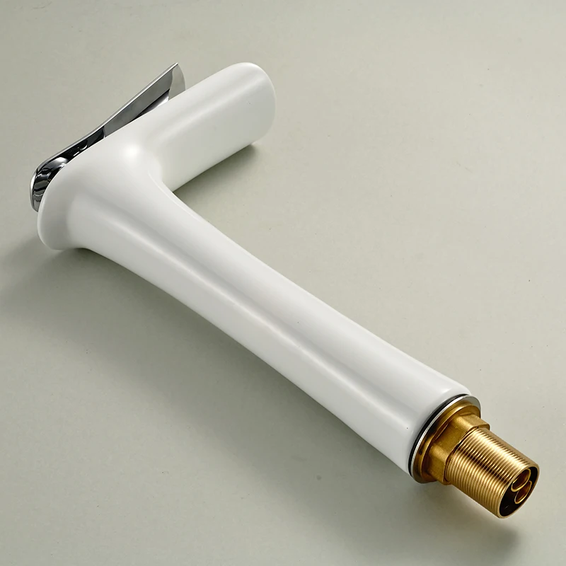 Basin Faucets Modern White Bathroom Faucet