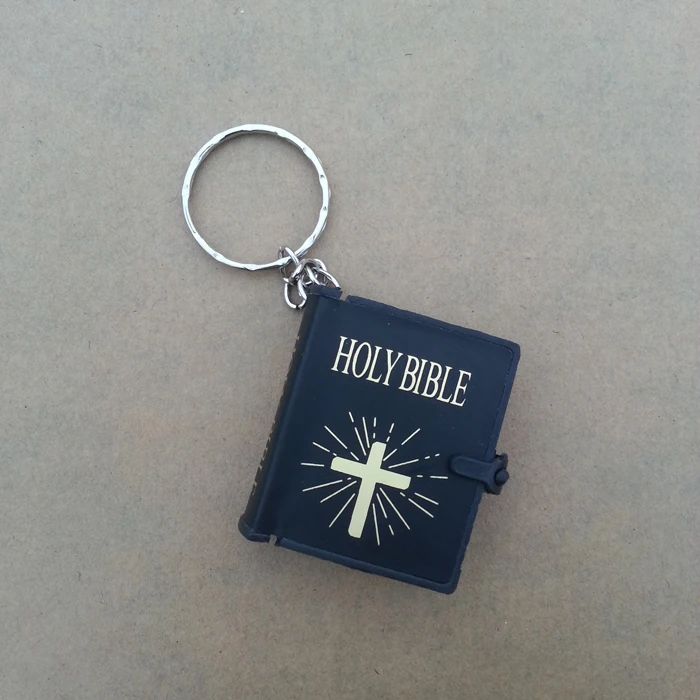 religion english version small size holy bible key chain book keychain christian jesus key ring