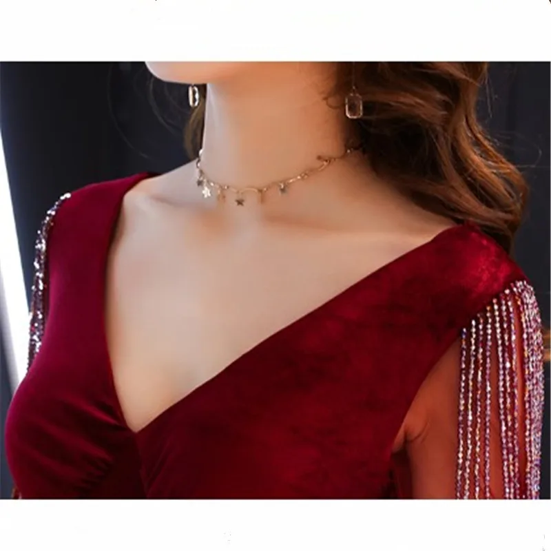 Вечерние платья строгое длинное вечернее платье vestido de festa longo robe de soiree vestidos de novia вечернее платье с юбкой-годе SM034