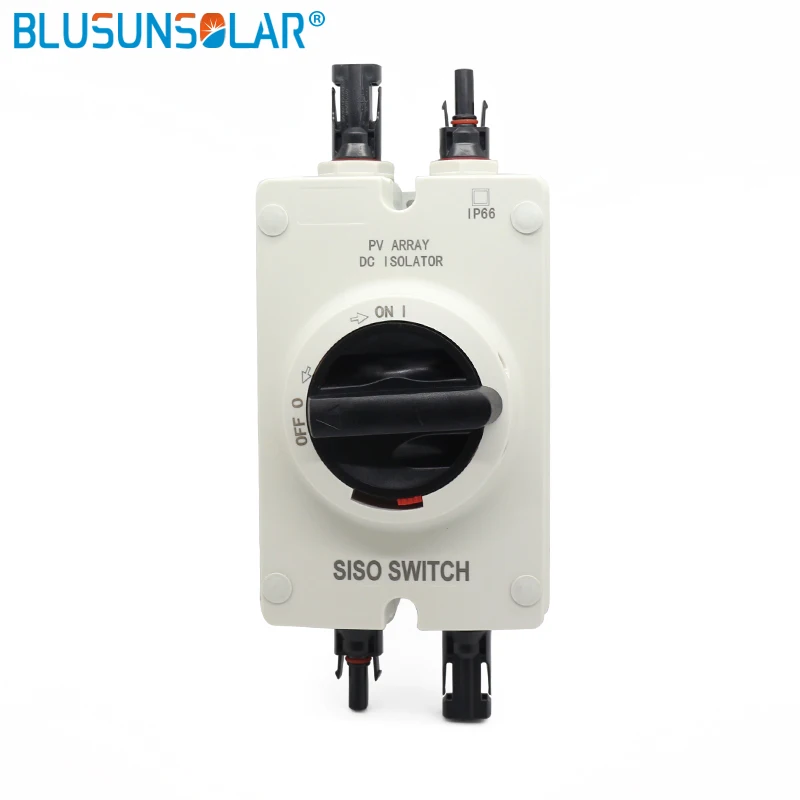 

1 PCS/Lot hot selling high quality Solar Electrical DC Isolator Switch with 2 pairs MC4 Connectors for Solar Power System