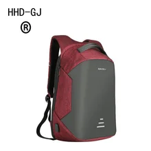 HHD-GJ 15,6, рюкзак для ноутбука, рюкзак с защитой от кражи, с Usb зарядкой, Мужская школьная сумка для ноутбука, водонепроницаемый рюкзак для путешествий, сумка для ноутбука