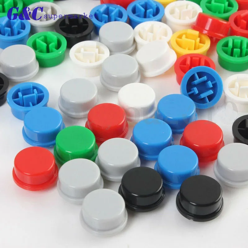 

140PCS Round Tactile Button Cap Kits 9.58*5.1mm for 12*12*7.3mm Tact Switch