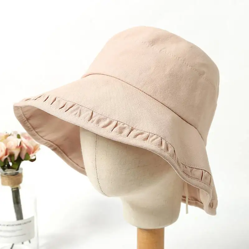 MYZOPER/Новинка года; модная повседневная однотонная шапка в Корейском стиле для рыбаков; складывающаяся весенне-Летняя женская шапка для взрослых