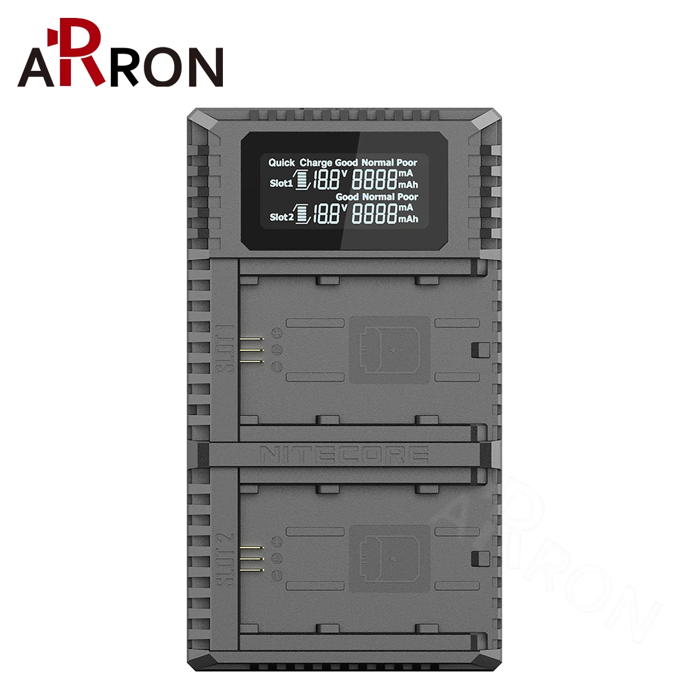 Новый Nitecore USN4 PRO цифровой двойной слот зарядное устройство для камеры Sony NP FZ100