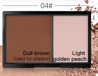 Бронзовая пудра бронзатор матовый контур 2 цвета Iluminador maquiagem Профессиональный полный Countour для макияжа - Цвет: 4