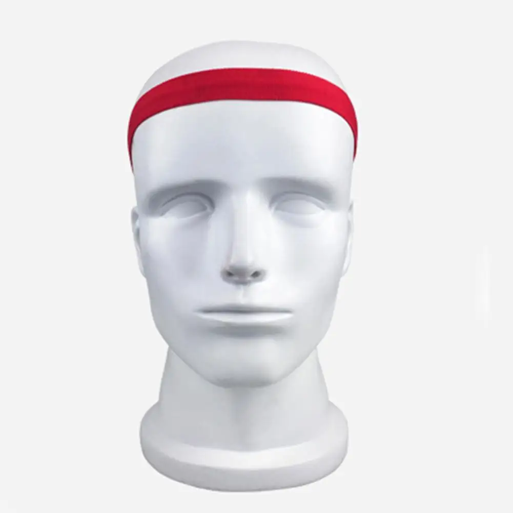 1 шт., унисекс, Эластичная головная повязка, нескользящая, для мужчин, женщин, для йоги, повязки для волос, для бега, пота, повязка на голову для фитнеса - Цвет: Красный