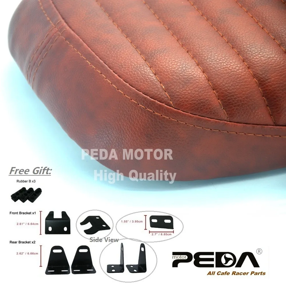 aliexpress : buy 2017 cafe racer seat brat flat brown aliexpress : buy 2017 cafe racer seat brat flat brown