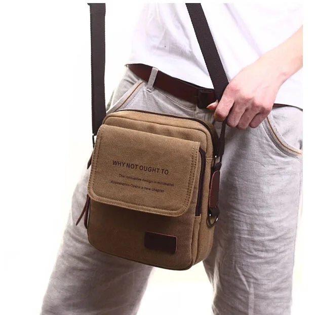 Vintage Men Canvas Messenger Bags Shoulder Bag Crossbody Vintage Men Canvas Messenger Bags Shoulder Bag Crossbody Black Man Little Brown Designer