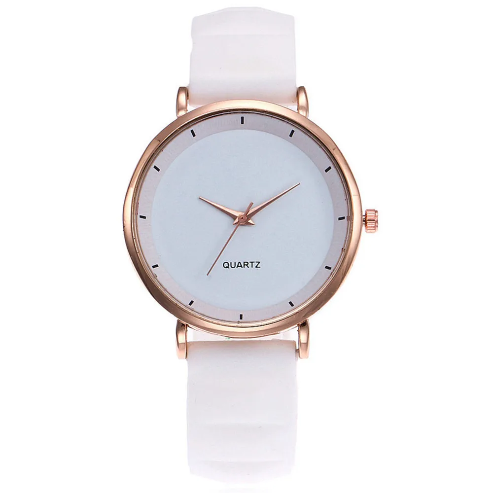 

Simple Ladies Watch Fashion Female Silicone Strap Quartz Wrist Watch Rose Gold Women Watches Bracelet Watch Montre Femme 2018