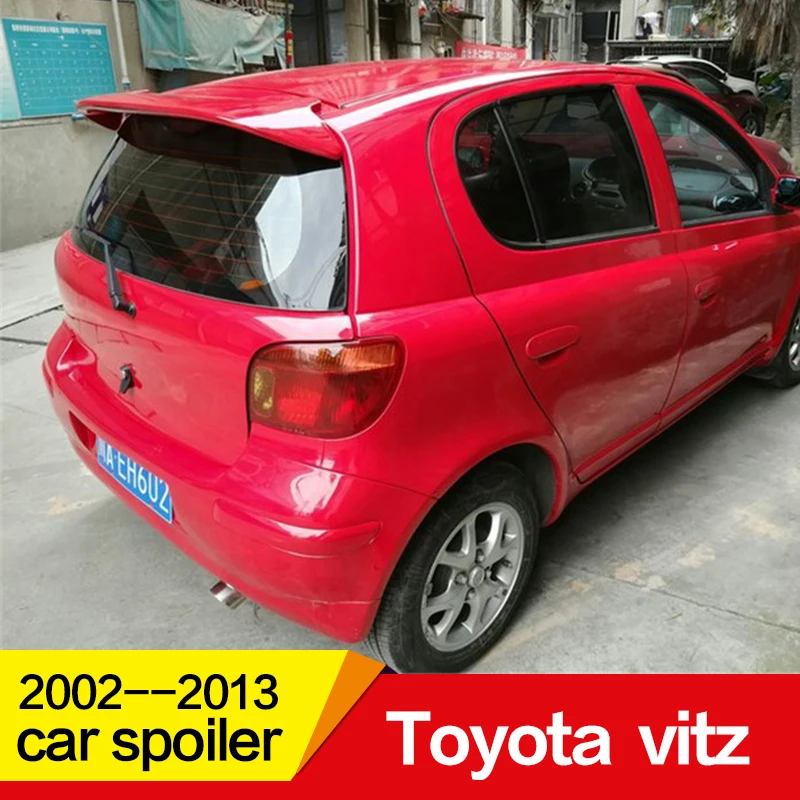 

Use For Toyota Echo Vitz spoiler2002--2013year high quality ABS plasticcustomize color DIY paint sport car rear wing