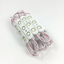 100 шт 1,5 W Светодиодный модуль инжекторный объектив 5054 супер яркий рекламируя светлую изменяемый цвет IP65 знак водонепроницаемости Подсветка