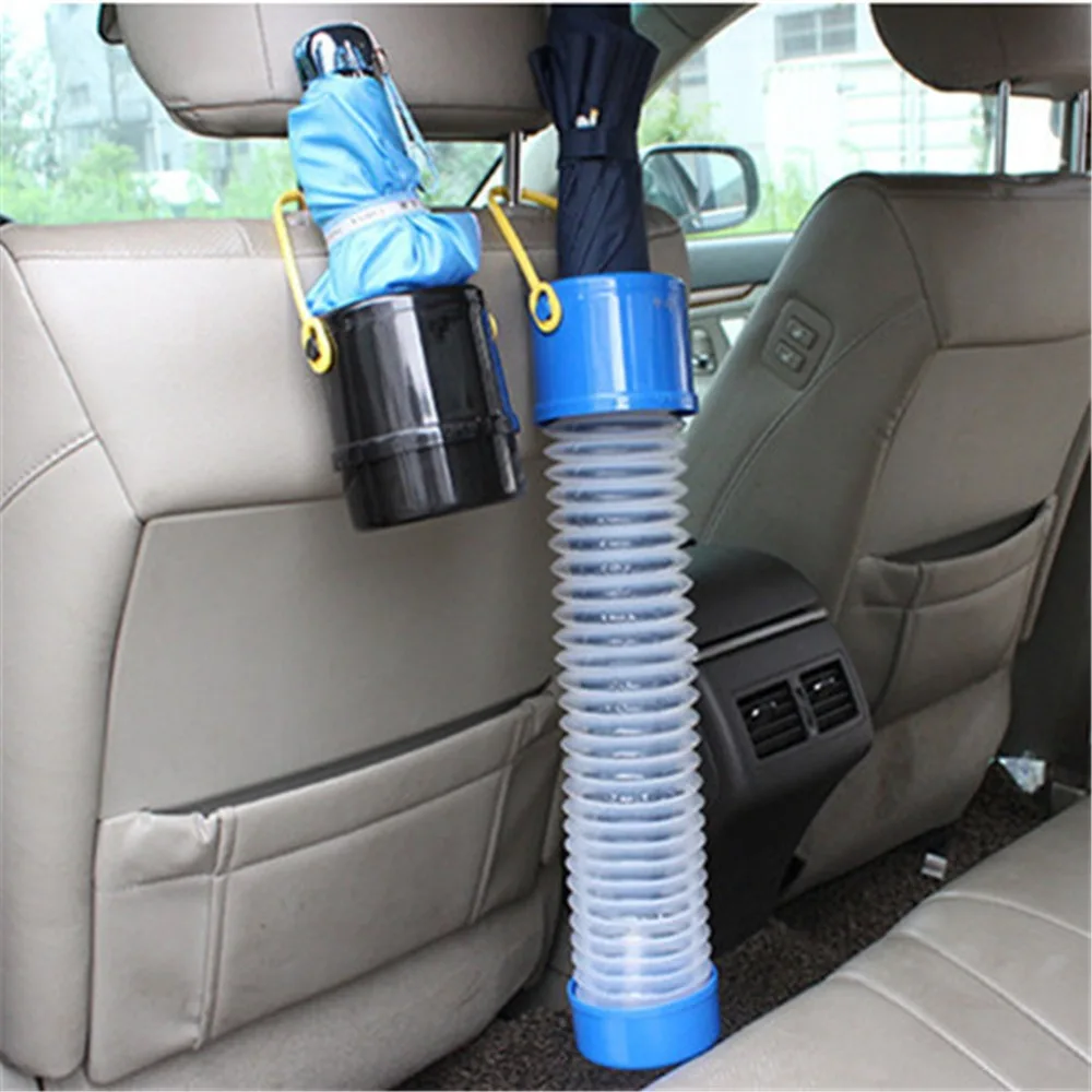 

Adjustable Car Umbrella Holder Back Seat Storage Box Car Organizer Phone Holder Debris Mini Car Trash Bin for Home Office Auto