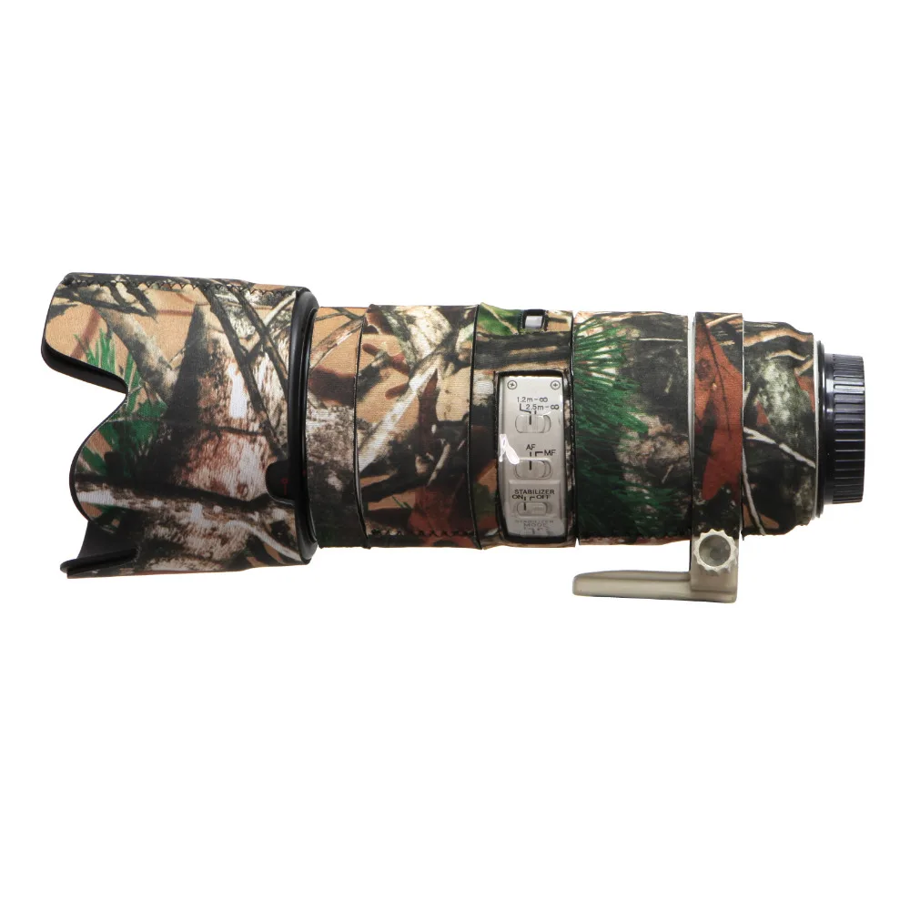 Rain Cover Protective Case For Canon 70-200F2.8ISII Rubber Waterproof Camouflage Color Camera Lens Protective Coat Cover (1)