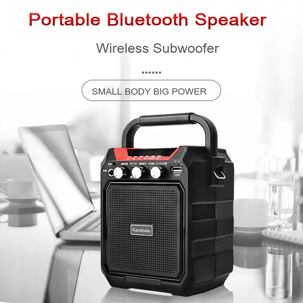 Портативная Bluetooth колонка с дистанционным управлением FM радио 3600