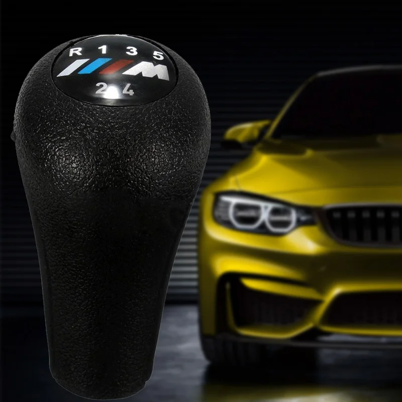 5 Speed Gear Knob Shift Stick Black For BMW 3/5 SERIES E30 E36 E46 5