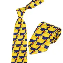 DKBLINGS новая одежда аксессуары Забавный мультфильм шеи галстук для мужчин утка печати галстук мужской Corbatas Cravate Homme