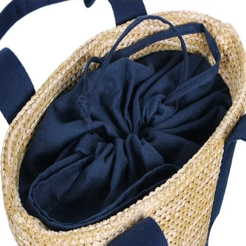 Bolso Kiple 2018 богемные соломенные сумки для женщин большие круглые пляжные летняя