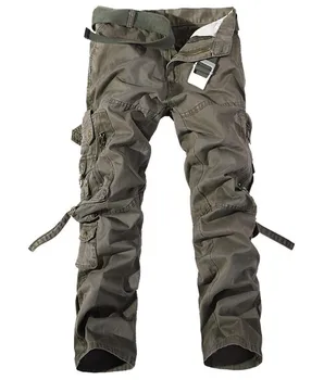 

2018 Men's Cargo Pants Casual Mens Pant Multi Pocket Military Overall Men Outdoors High Quality Long Trousers 28-42 Plus size ZH