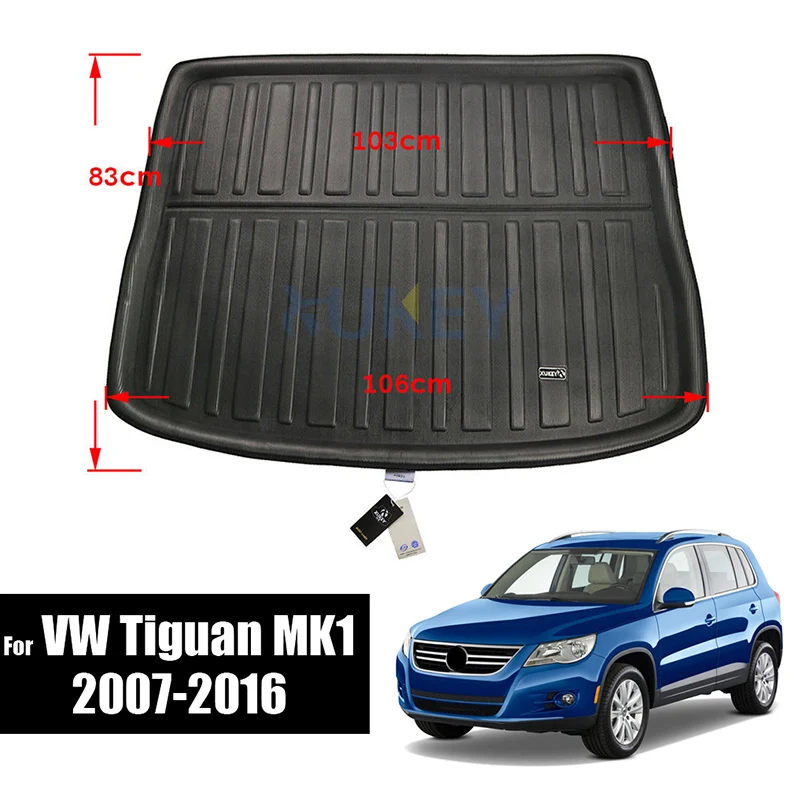 XUKEY для VW Jetta Golf GTI 5 6 7 MK7 R R32 Rabbit Tiguan MK1 Touran T-roc TROC багажника коврик лоток