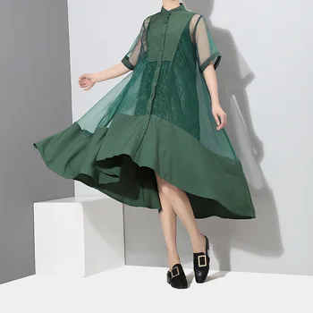 

Women's Summer New vest Two-piece Loose Medium-length Dresses