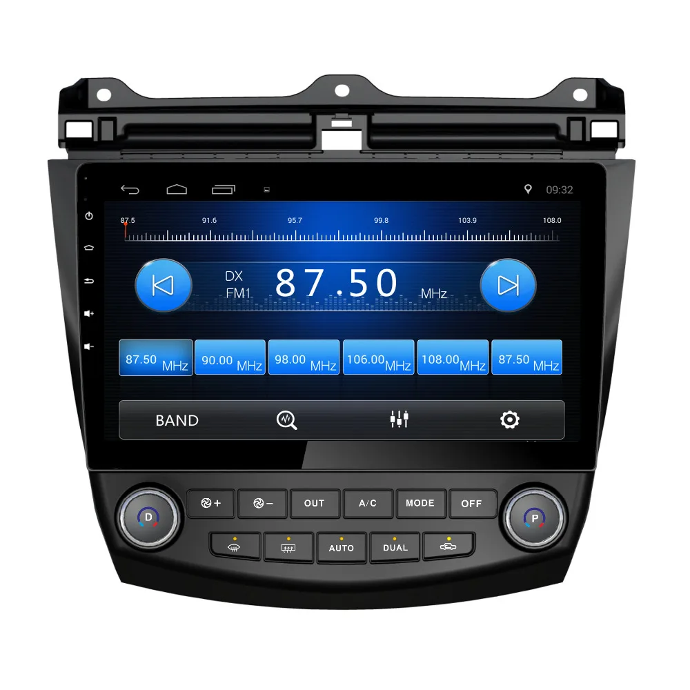 Cheap Nedehe Android 8.1 Quad core 10.1 inch for Honda accord 2003 2004 2005-2007 car radio dvd gps navigation steering wheel control 1