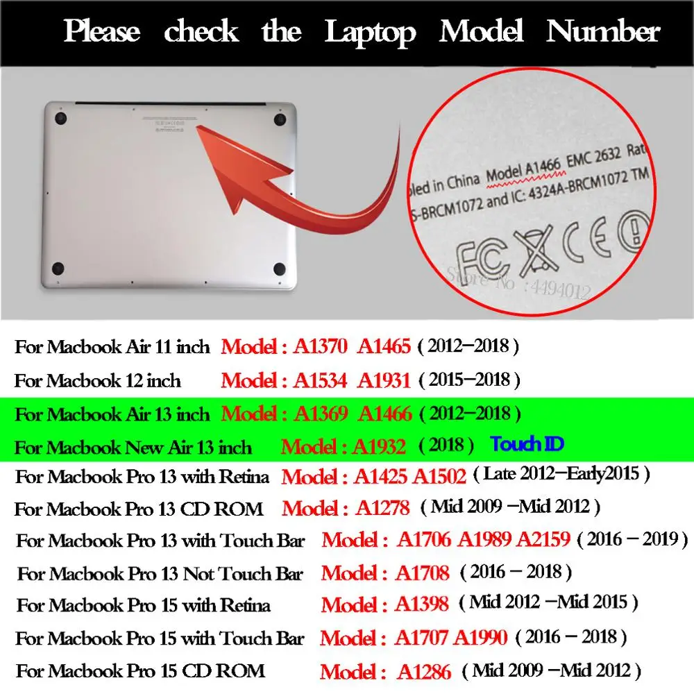 Кристальный чехол для ноутбука Apple MacBook Pro Air Retina 11 12 13 15 дюймов протектор 4 3