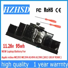 11.26v 95wh/8440MAH New Original New A1494 Laptop Battery For Apple retina ME293 ME294 A1398 (2013 2014 YEAR ) 11.26v 95wh/8440MAH New Original New A1494 Laptop Battery For Apple retina ME293 ME294 A1398 (2013 2014 YEAR )