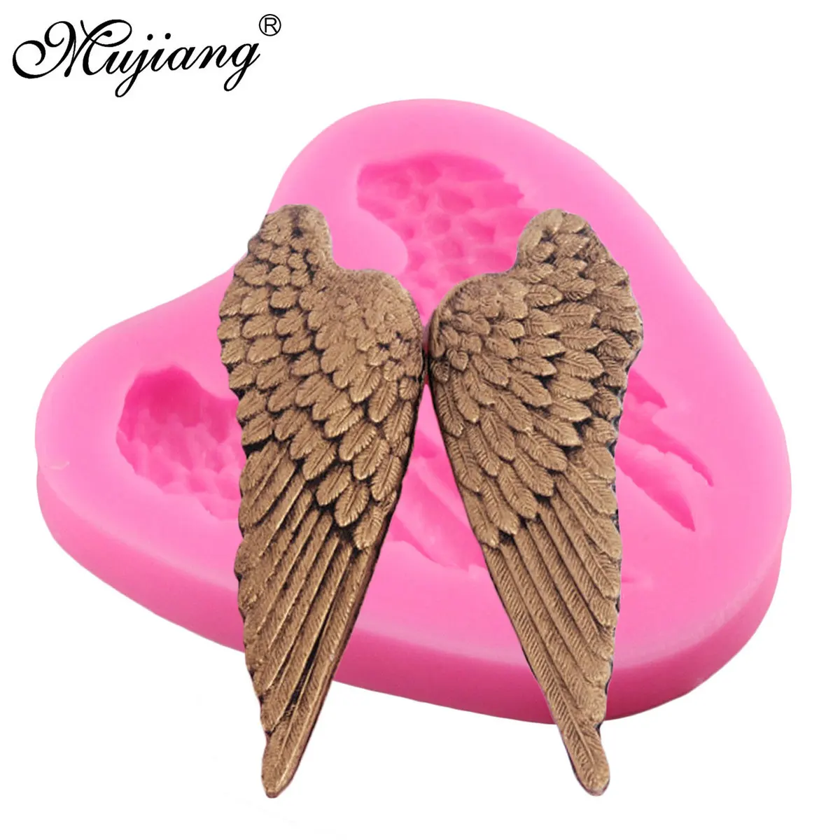 

Angel Wing Silicone Mold Jelly Fondant Gum Paste Chocolate Craft Candy Polymer Clay Molds Cupcake Baking Cake Decorating Tools