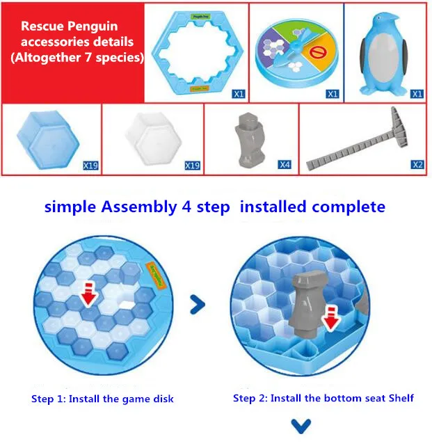 Интерактивные Ice ломая Таблица Пингвин ловушка дети веселые игры Пингвин ловушка активировать Развлечения игрушка Семья забавная игра