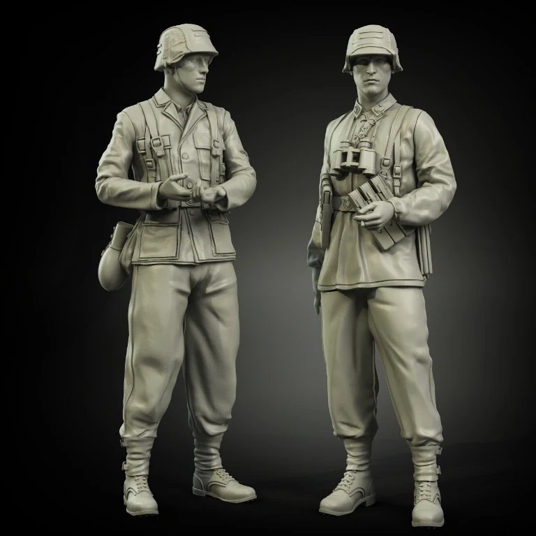 1/35 каучуковая фигурка модель комплект Unassambled Неокрашенная 00896 | Игрушки и хобби