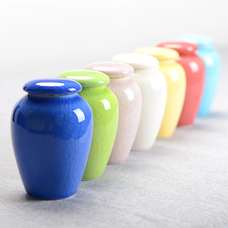 

Handmade 7colors Crackle Glaze Ceramic,China Storage Bottles & Jars, Tea Caddies the perfect preservation of food