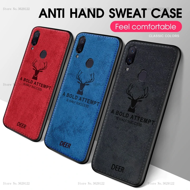 

Luxury Cloth Shockproof Soft Case For Xiaomi Redmi Note 7 Pro Note7 7Pro Xiomi Redmi Note 7 Silm Silicone Cover Protective Coque