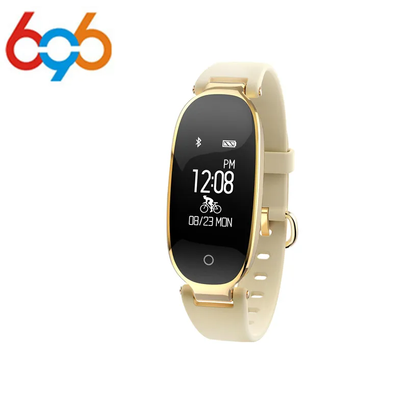 696 S3 Bluetooth Смарт часы модные женские с монитором сердечного ритма фитнес трекер