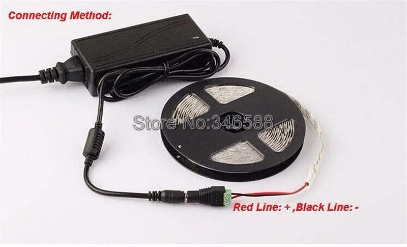 single color strip installation