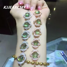 Kjjeaxcmy Fine Jewelry стерлингового серебра 925 пробы с натуральным винограда камень браслет, Женщин Декор ювелирные изделия