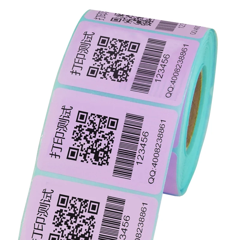 800 étiquette, rose) 1 x étiquette ronde thermique directe rose, étiquette  ronde autocollante, étiquette d'expédition