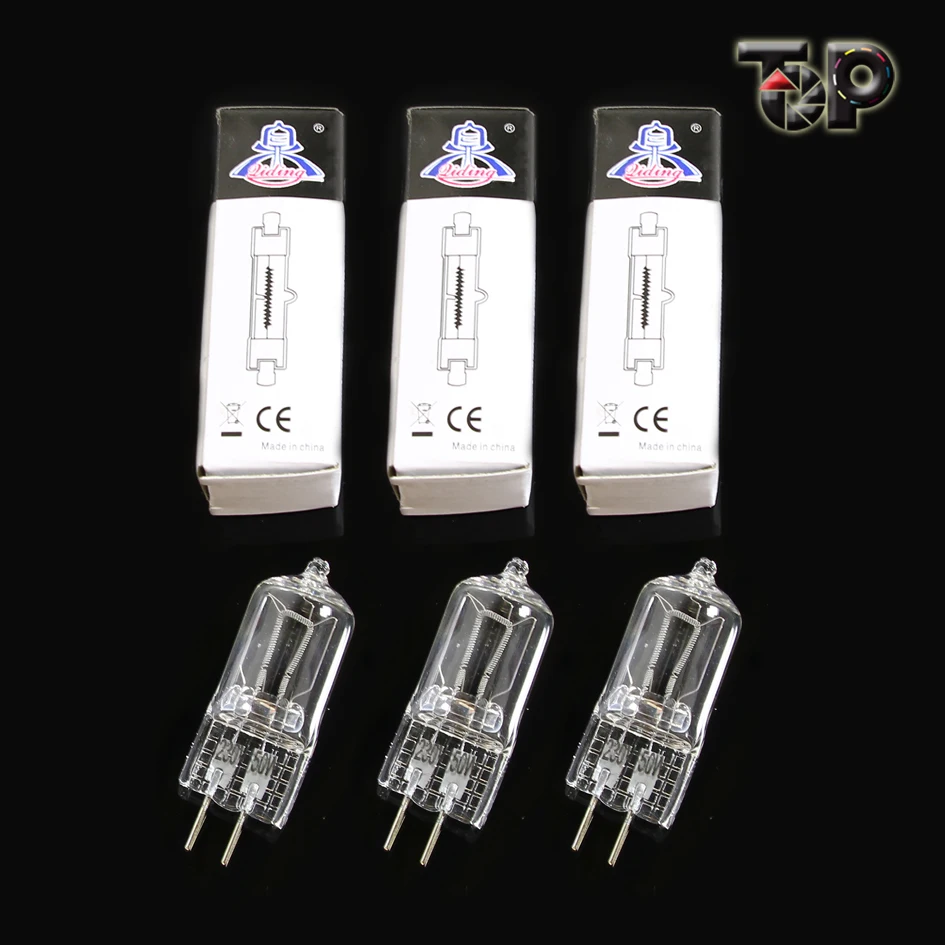 

ALUMOTECH 3PCS 220V 150W GX6.35 Tungsten Globe Bulb For Fresnel Spot lighting Studio Video