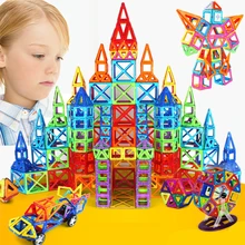 252 pcs Mini Magnetic Conjunto Modelo de Construção Designer & Brinquedo de Construção de Plástico Blocos Magnéticos Brinquedos Educativos Para as crianças presentes